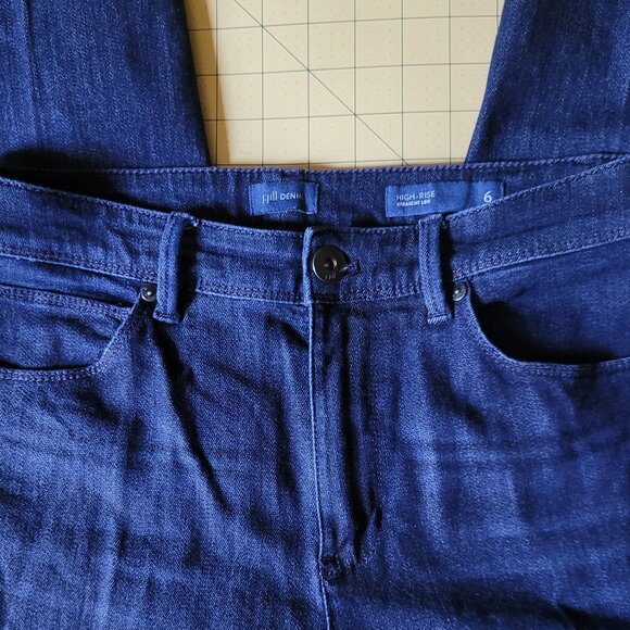 J.Jill High Rise Straight Leg Denim Jeans Misses Size 6 - Picture 1 of 6